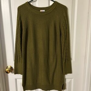 LuLaRoe Olive Knit Sweater Dress